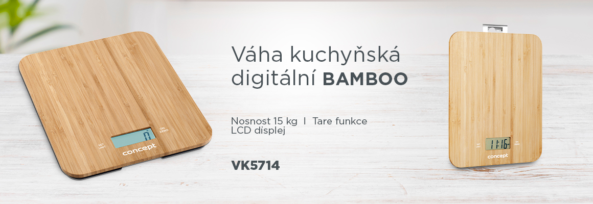 Kuchyňská váha CONCEPT BAMBOO VK5714