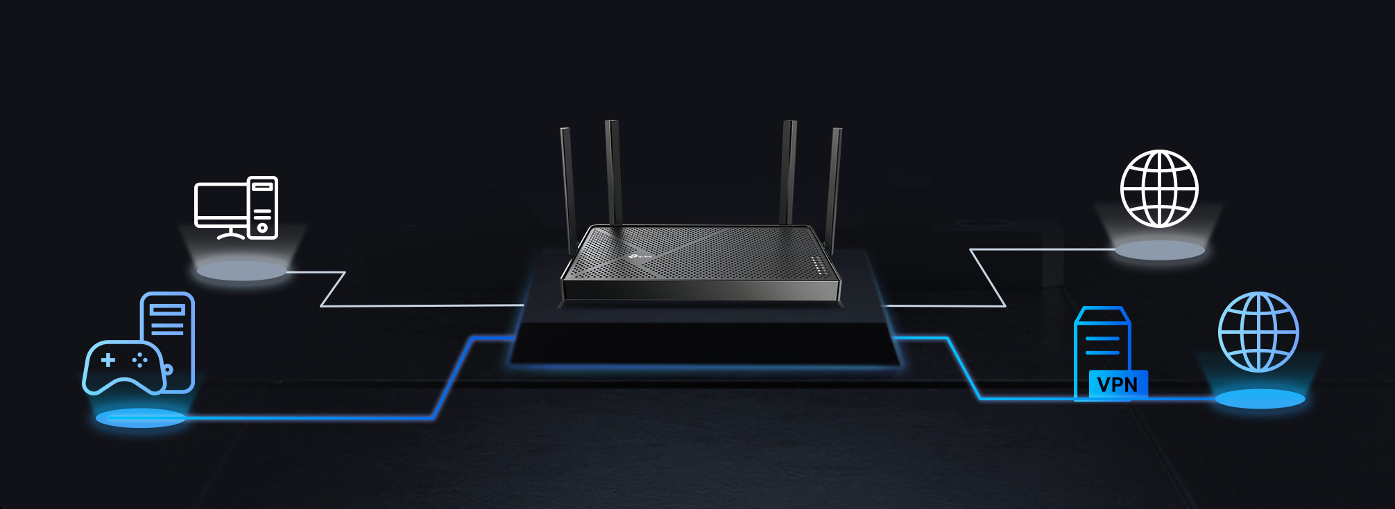 Dvoupásmový WiFi 7 router BE3600 TPLINK Archer BE3600