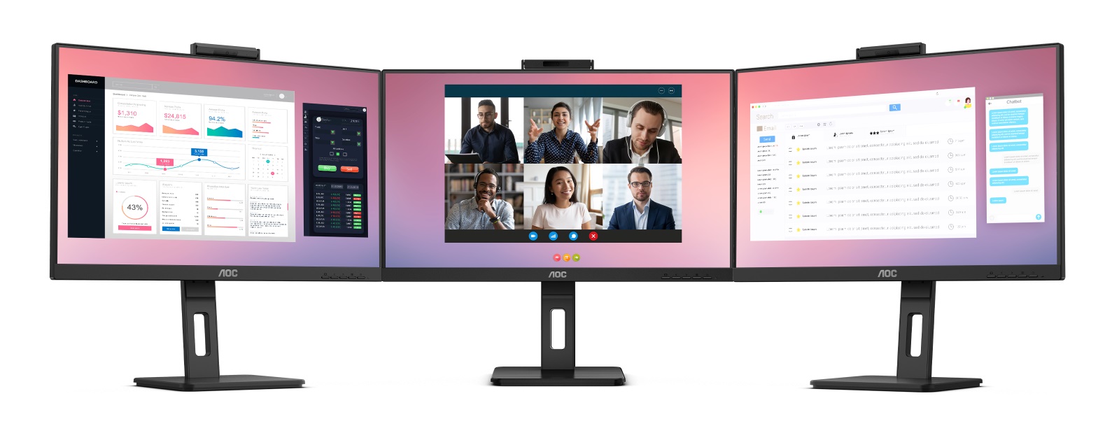 27 LED monitor AOC Q27P3QW 27