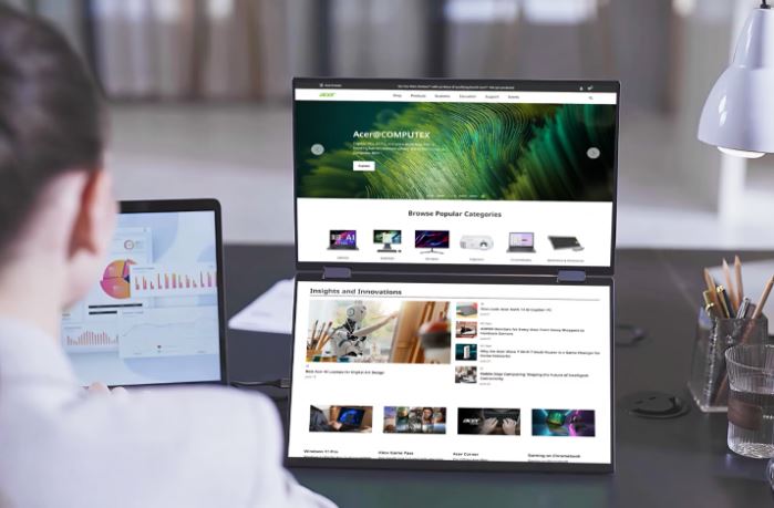 15 LCD přenosný monitor ACER PD163Qbmiuux 156