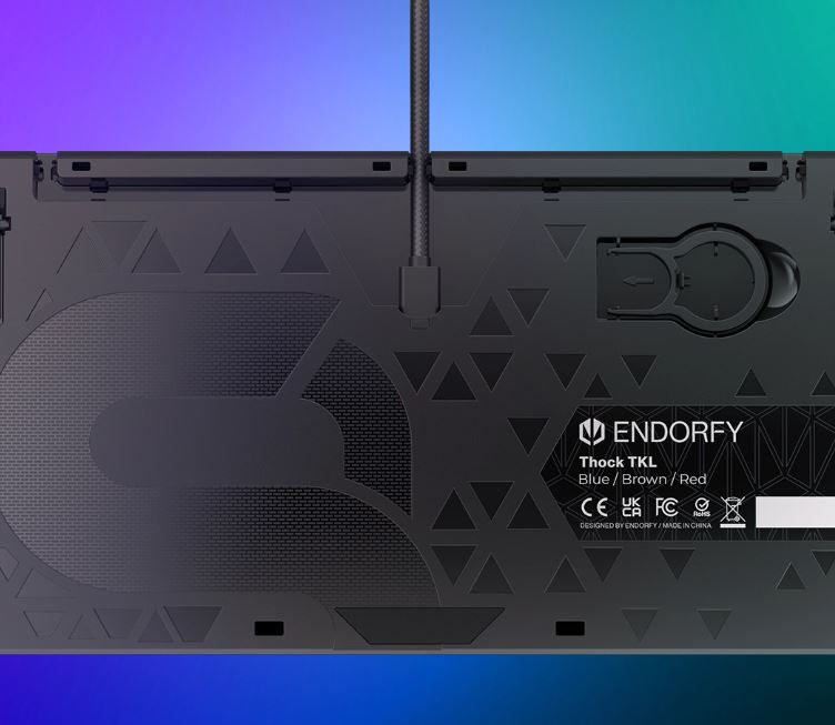 Herní drátová klávesnice ENDORFY Thock TKL Red