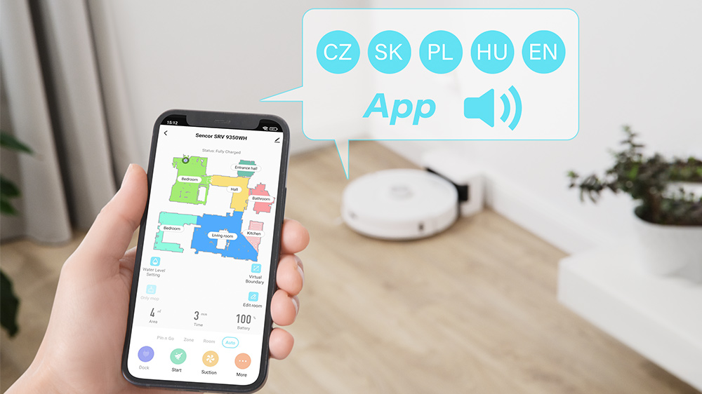 Robotický vysavač SENCOR SRV 9350WH