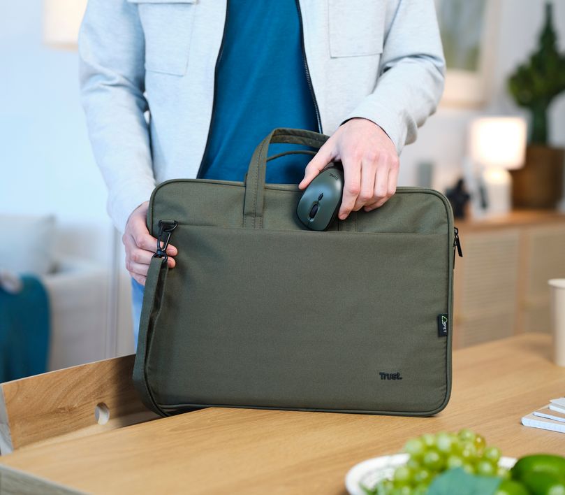Brašna na notebook TRUST BOLOGNA + optická myš zelená green