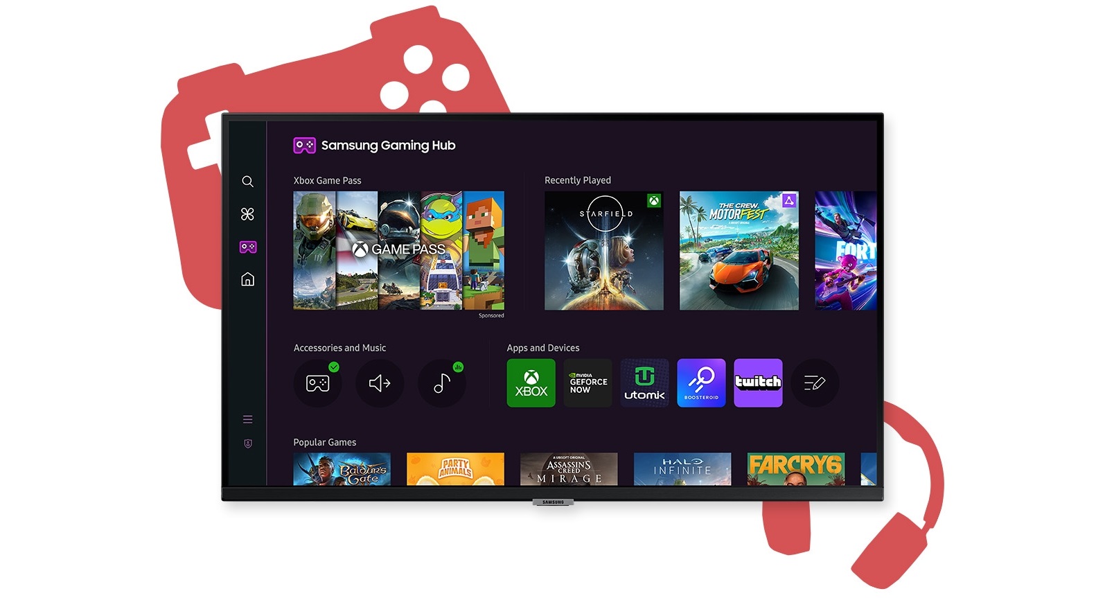 27 LED monitor SAMSUNG Smart Monitor M5M50D