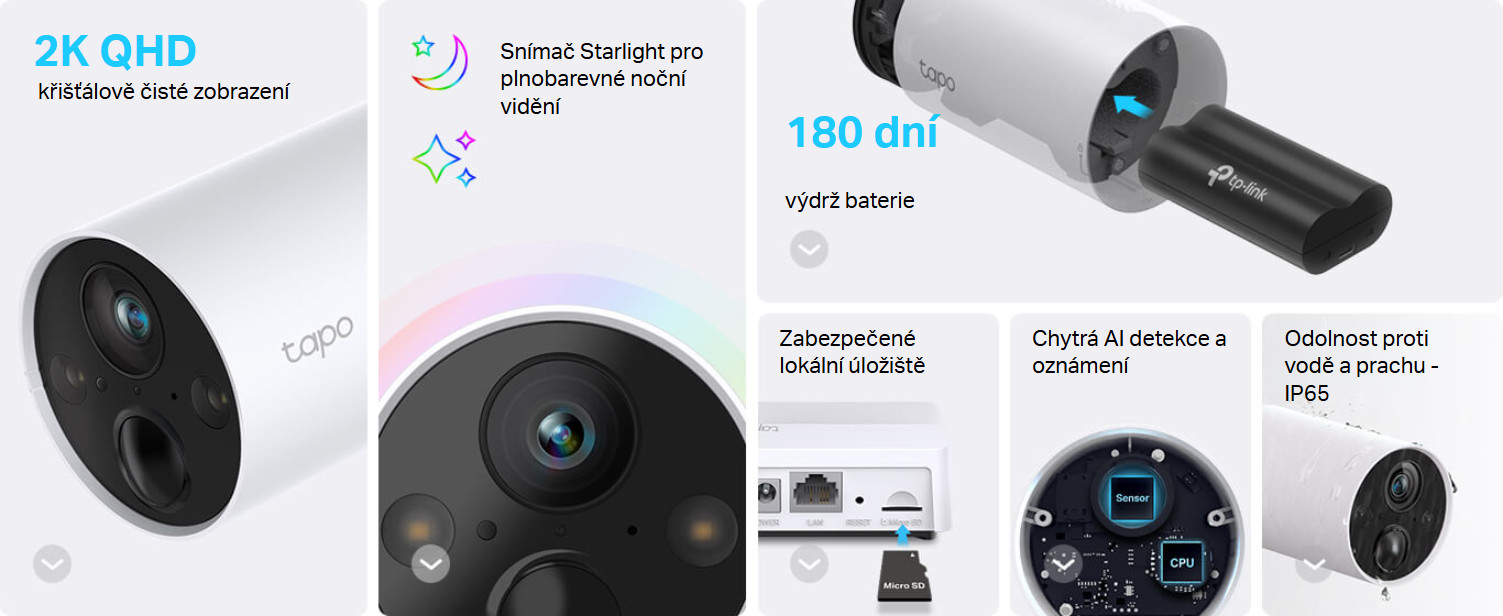 WiFi kamera TPLINK Tapo C420S2 2560x1440