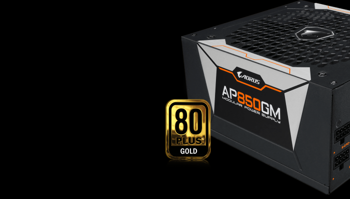 Zdroj GIGABYTE AORUS černý black