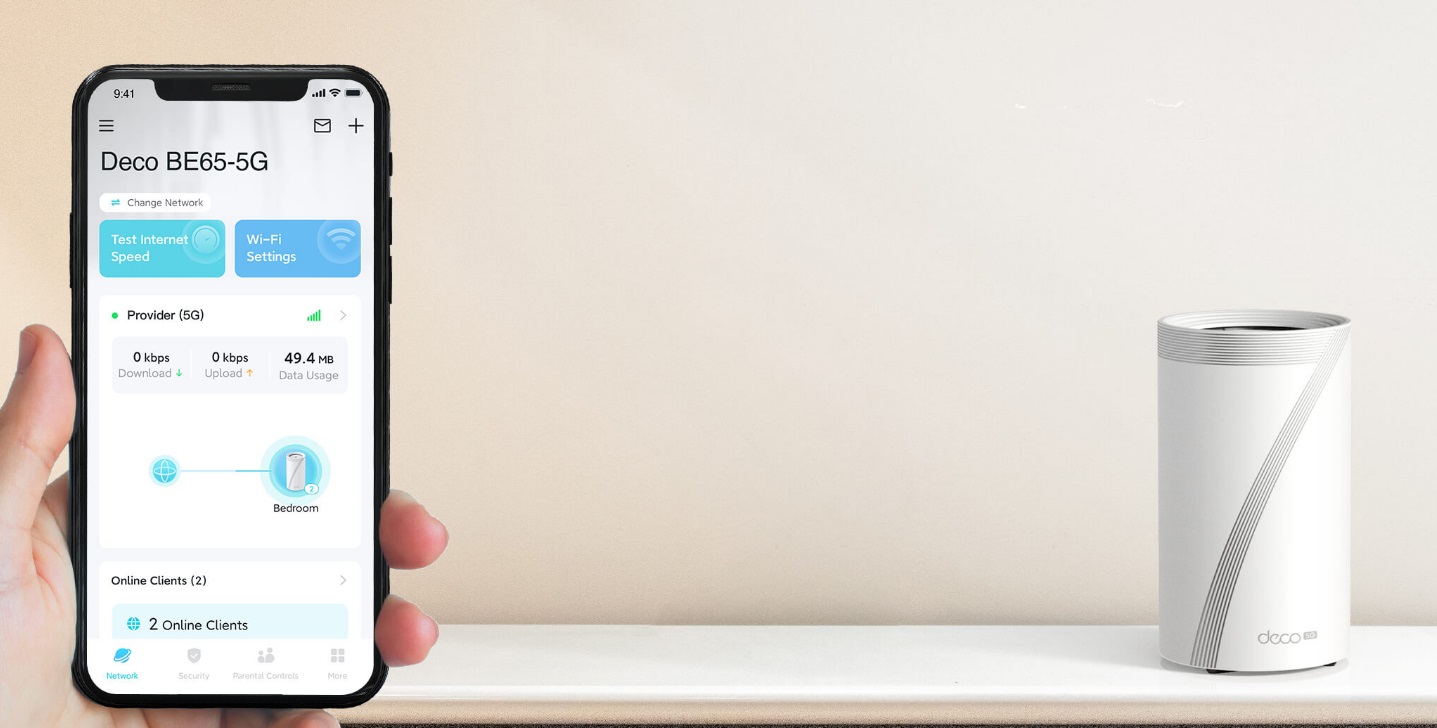 Domácí mesh síť TPLINK Wifi7 Deco BE655G