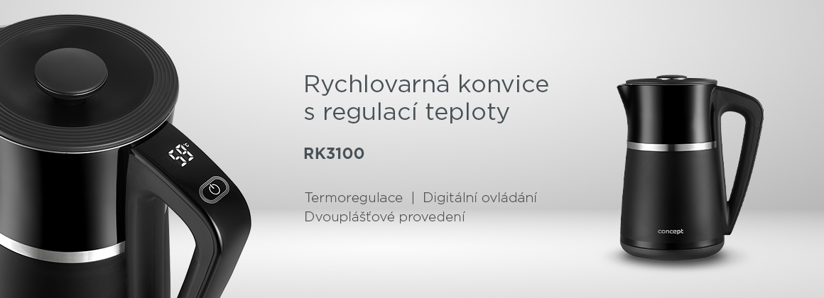 Rychlovarná konvice s regulací teploty CONCEPT RK3100