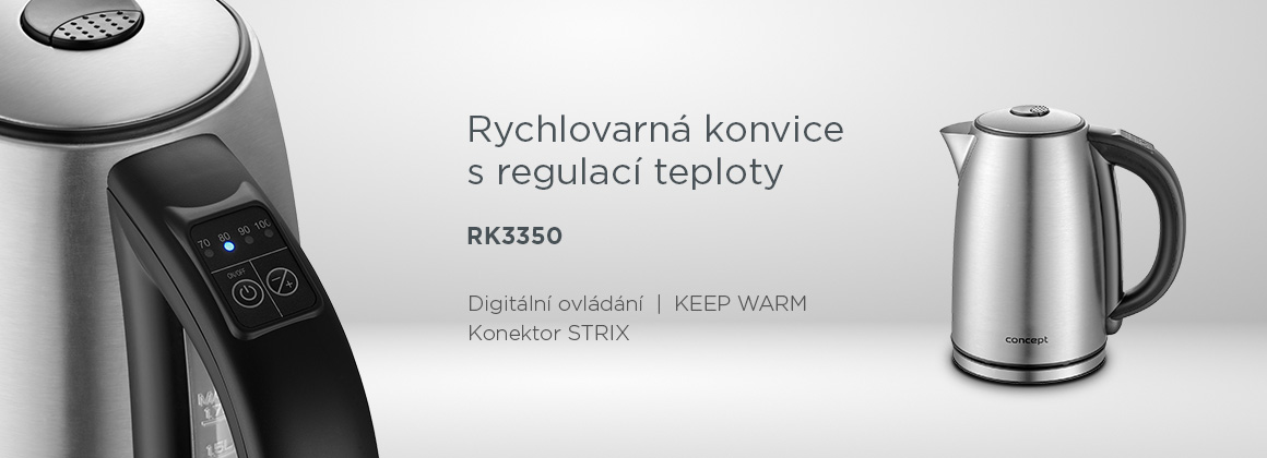 Rychlovarná konvice s regulací teploty CONCEPT RK3350