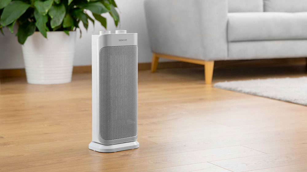 Teplovzdušný konvektor SENCOR SFH 8050SL keramické topidlo stříbrný silver