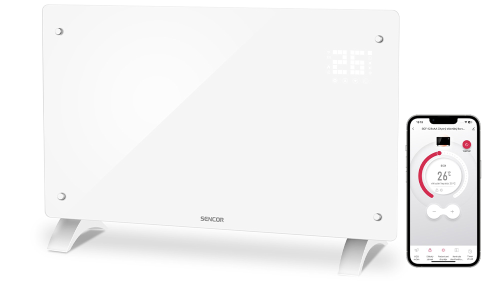 Teplovzdušný konvektor SENCOR SCF 4240WH