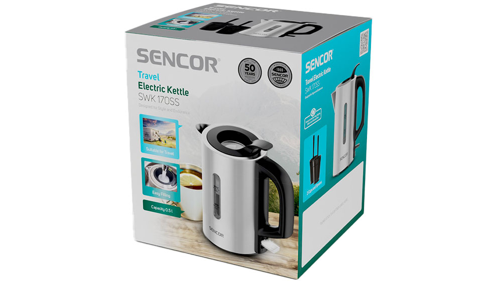 Cestovní varná konvice SENCOR SWK 170SS