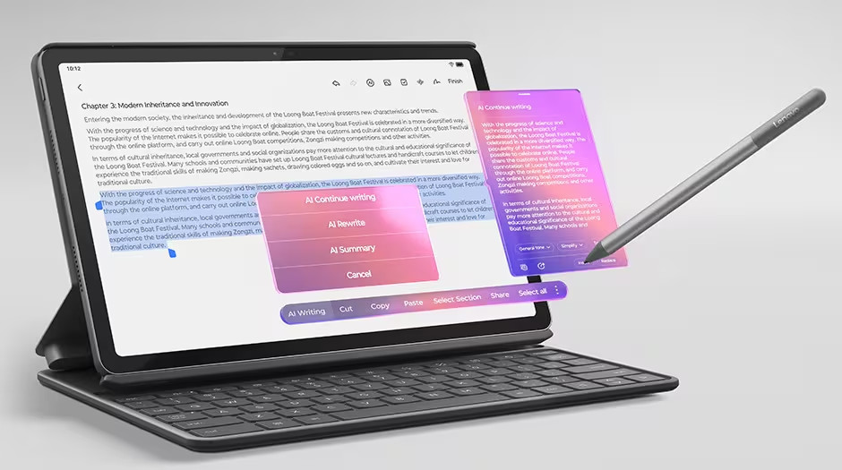 Tablet LENOVO Idea Tab 11 WiFi 8GB256GB ZAFR0272CZ + klávesnice a dotykové pero