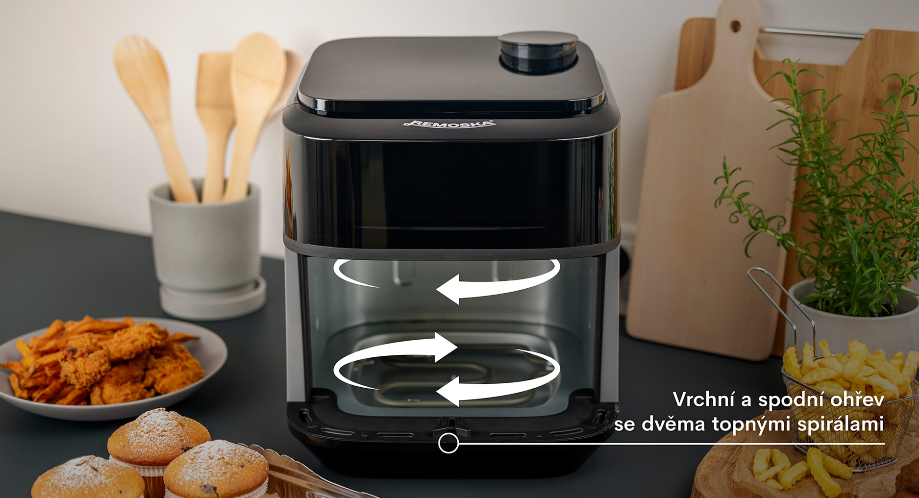 Horkovzdušná fritéza REMOSKA Vento SteamChef R301002