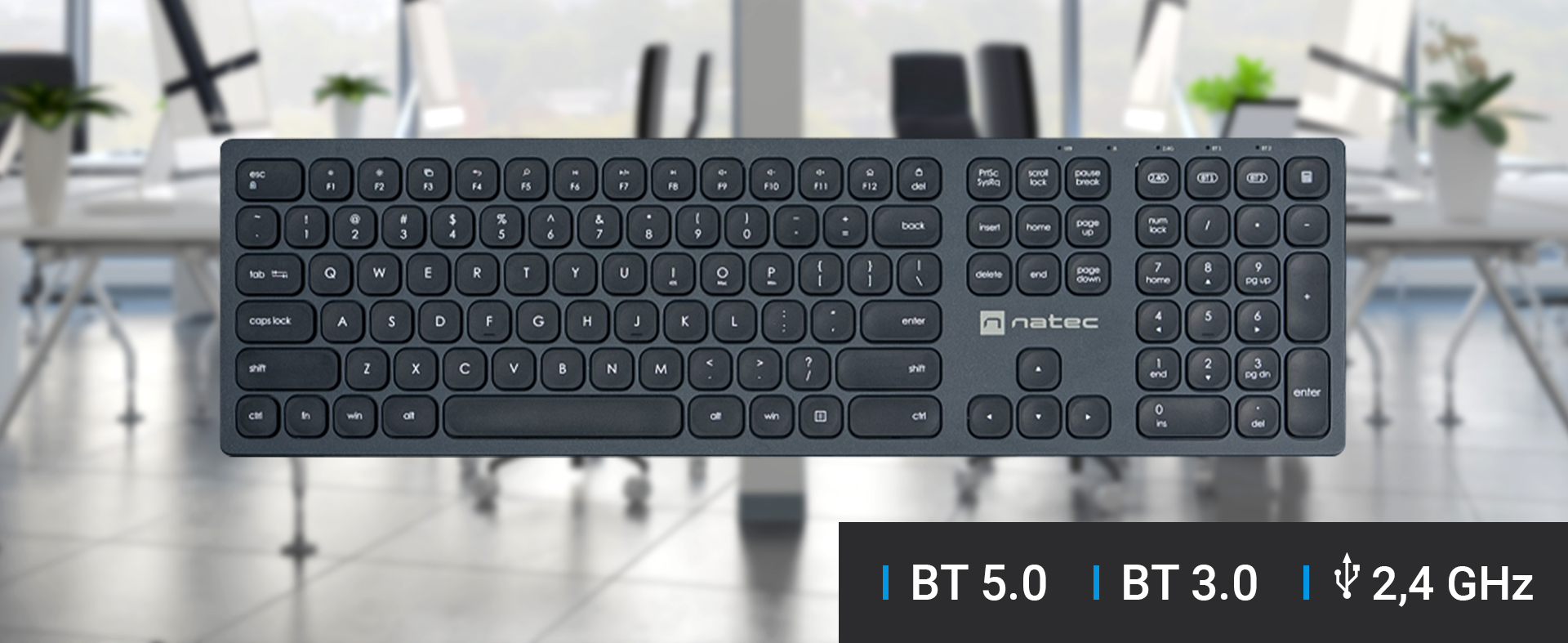 Bezdrátová Bluetooth NATEC Dolphin NKL1977