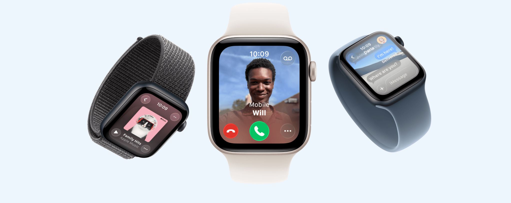 Chytré hodinky APPLE Watch SE 3 Cell 44 Sport Band Starlight