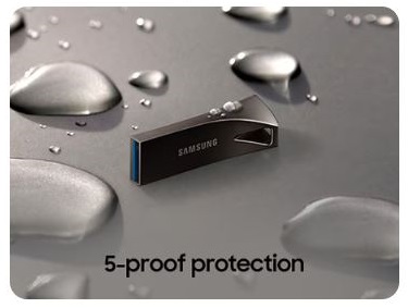 Přenosný flash disk SAMSUNG BAR Plus 128GB Champagne Silver