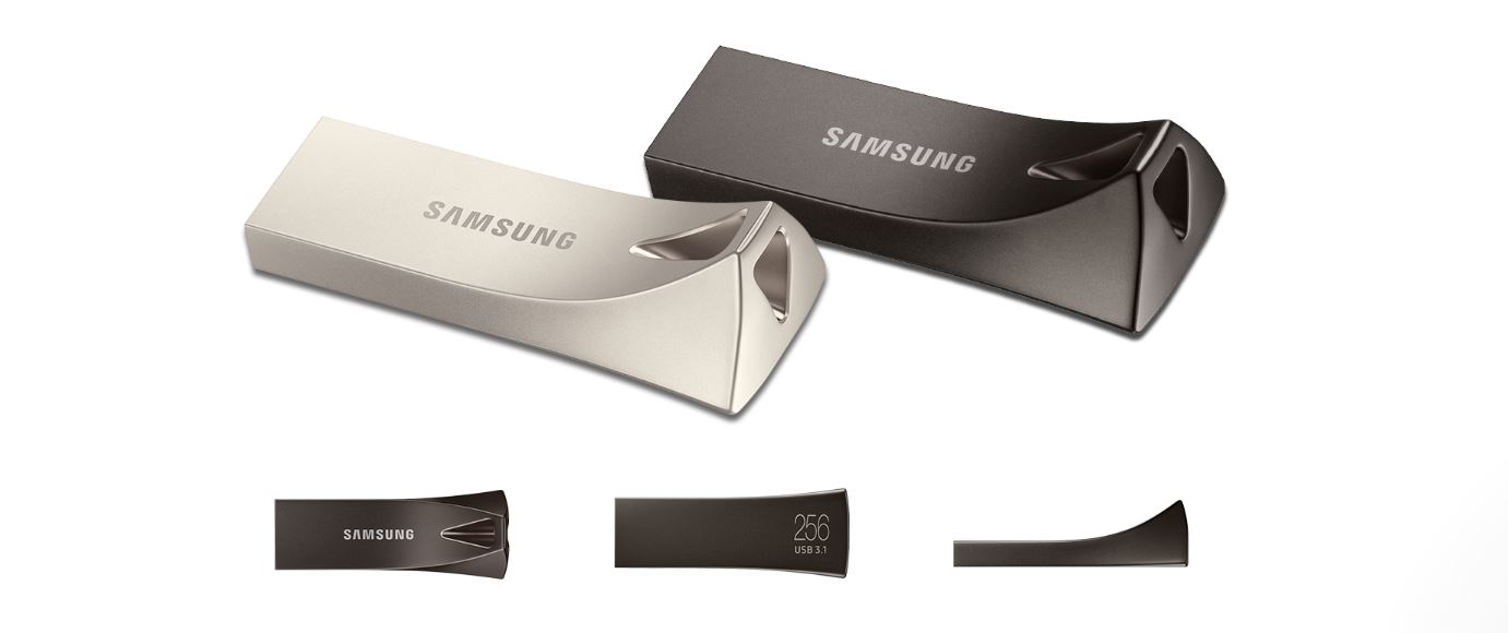 Přenosný flash disk SAMSUNG BAR Plus 512GB Titan Gray