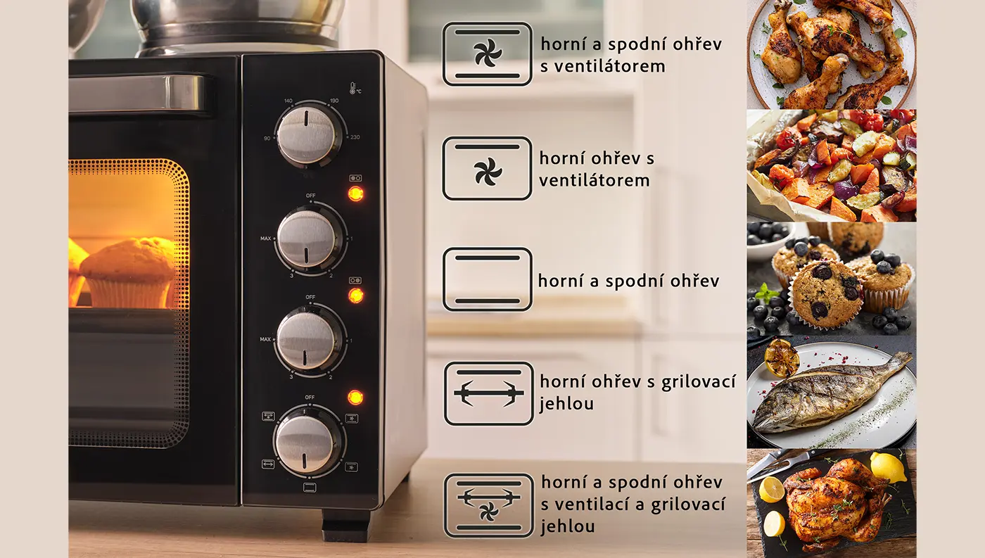 Elektrické trouby SENCOR SEO 2800BK