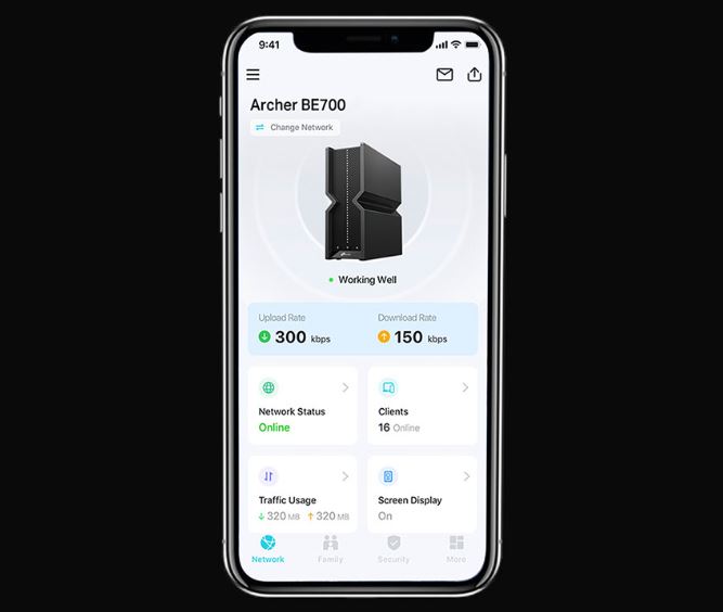 WiFi router TPLINK Archer BE700 WiFi7