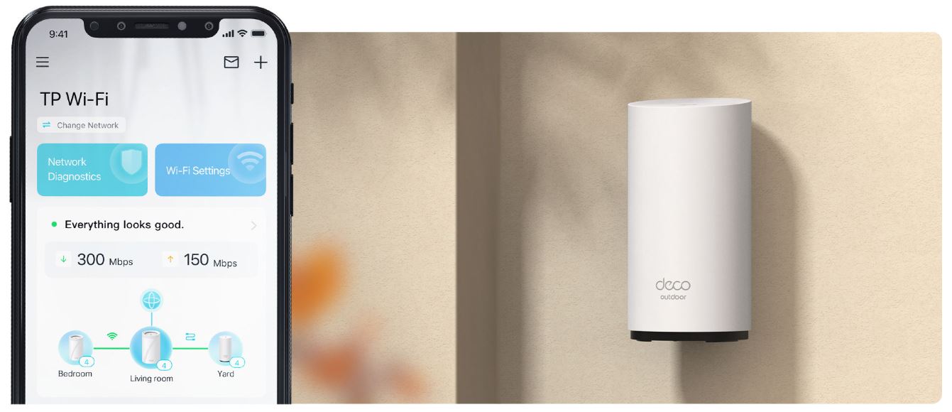 WiFi mesh systém TPLINK Deco BE25Outdoor1pack Wifi 7