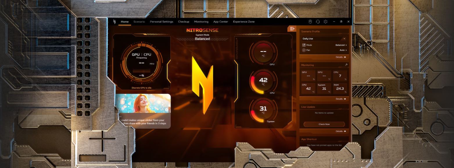 Herní notebook ACER Nitro V 16 ANV167272GC