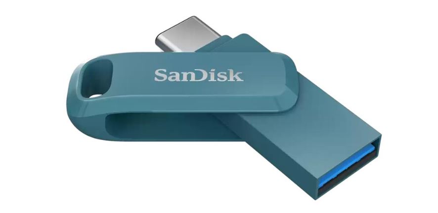 Přenosný flash disk SANDISK Ultra Dual Drive Go 64GB Levandulová