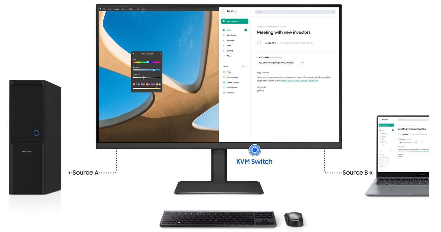 27 LED monitor SAMSUNG ViewFinity S6 S27D600UAU
