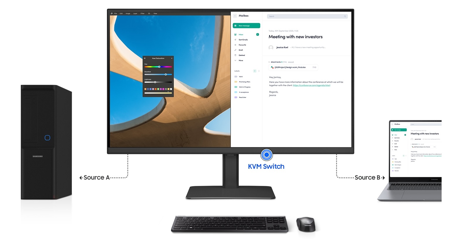 32 LED monitor SAMSUNG ViewFinity S8 S32D800UAU