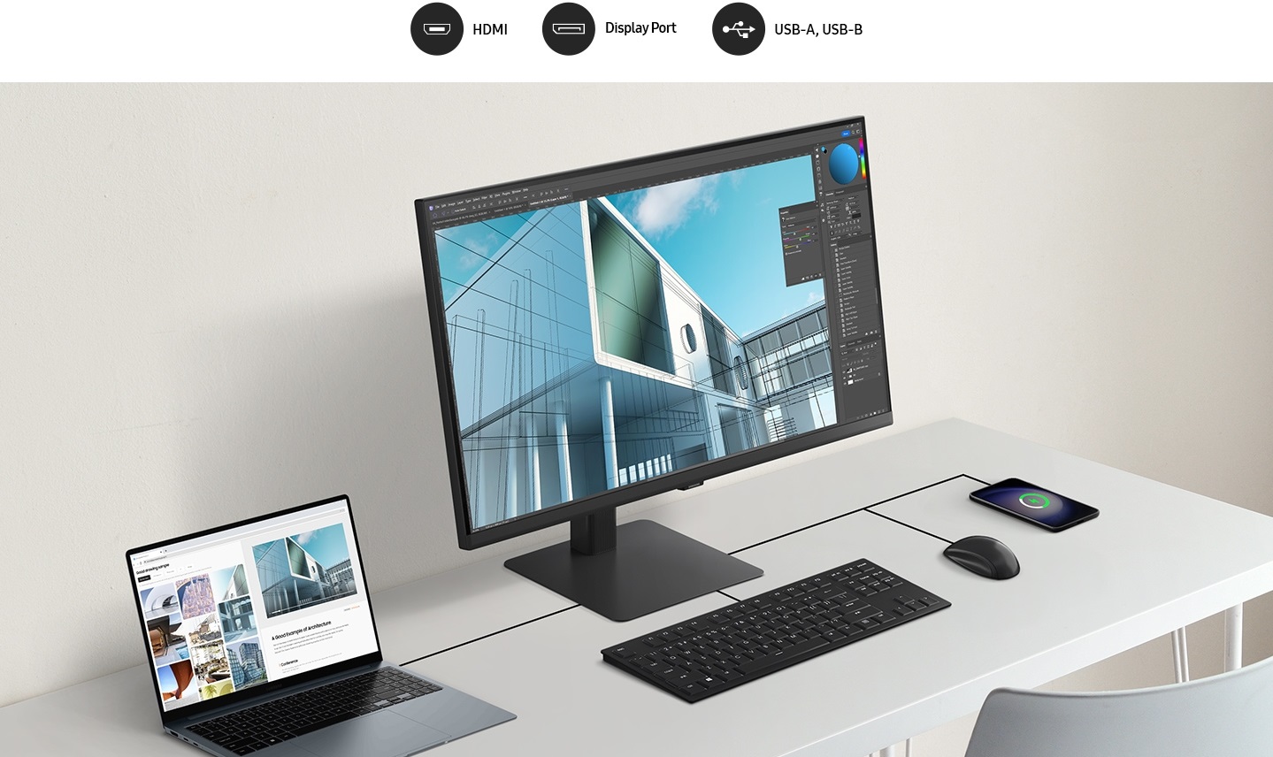 32 LED monitor SAMSUNG ViewFinity S6 S32D600EAU