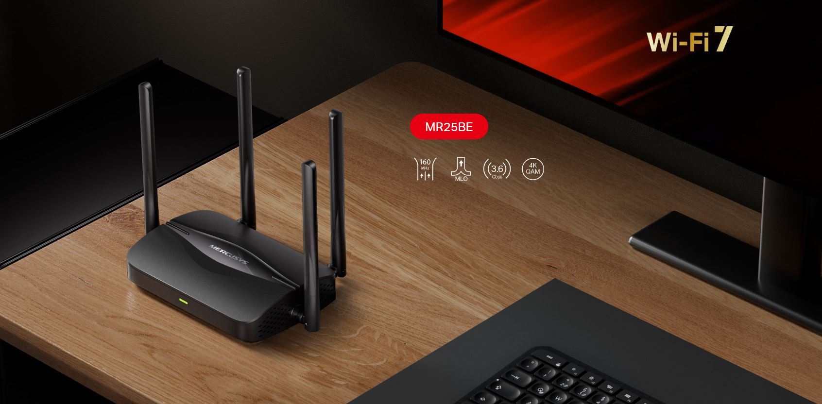 Dvoupásmový Wifi7 Router MERCUSYS MR25BE
