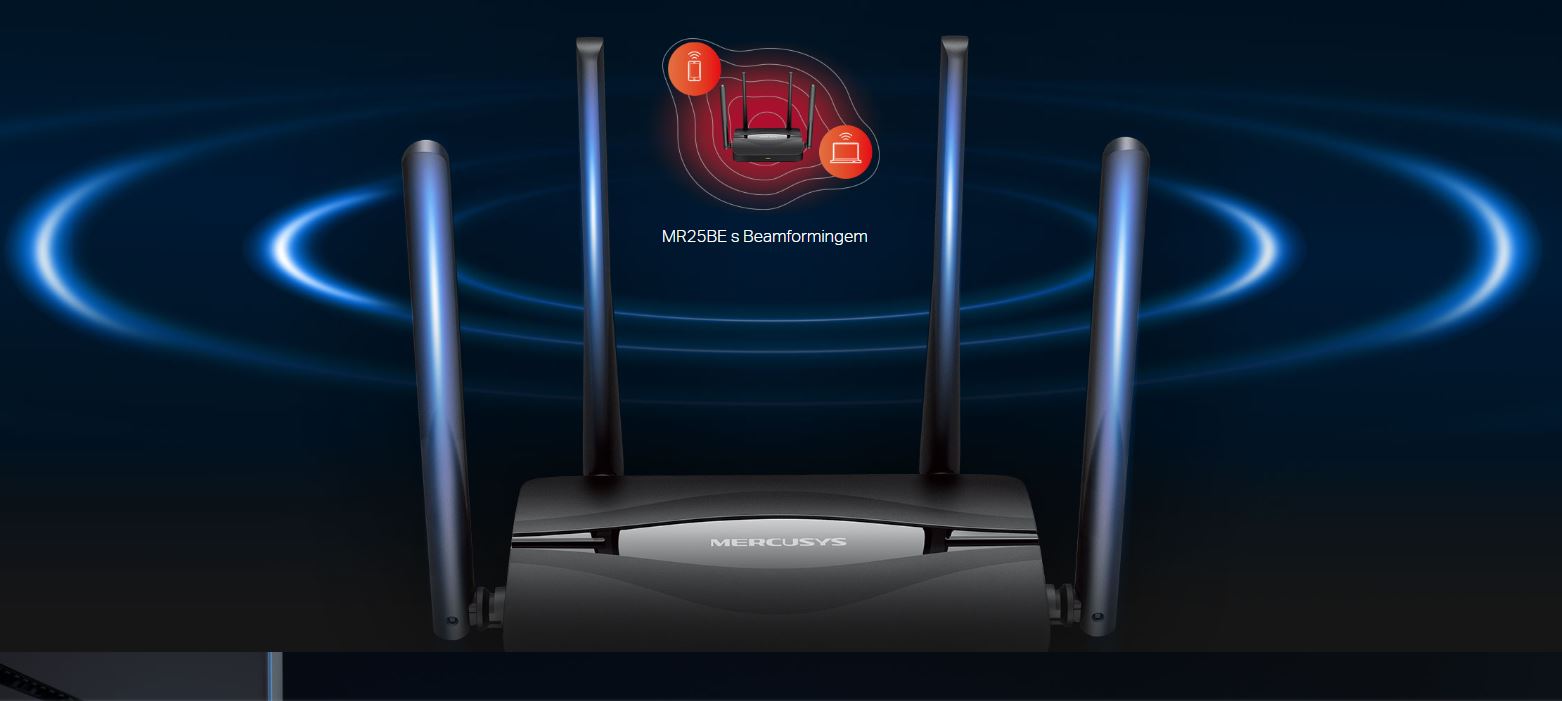 Dvoupásmový Wifi7 Router MERCUSYS MR25BE