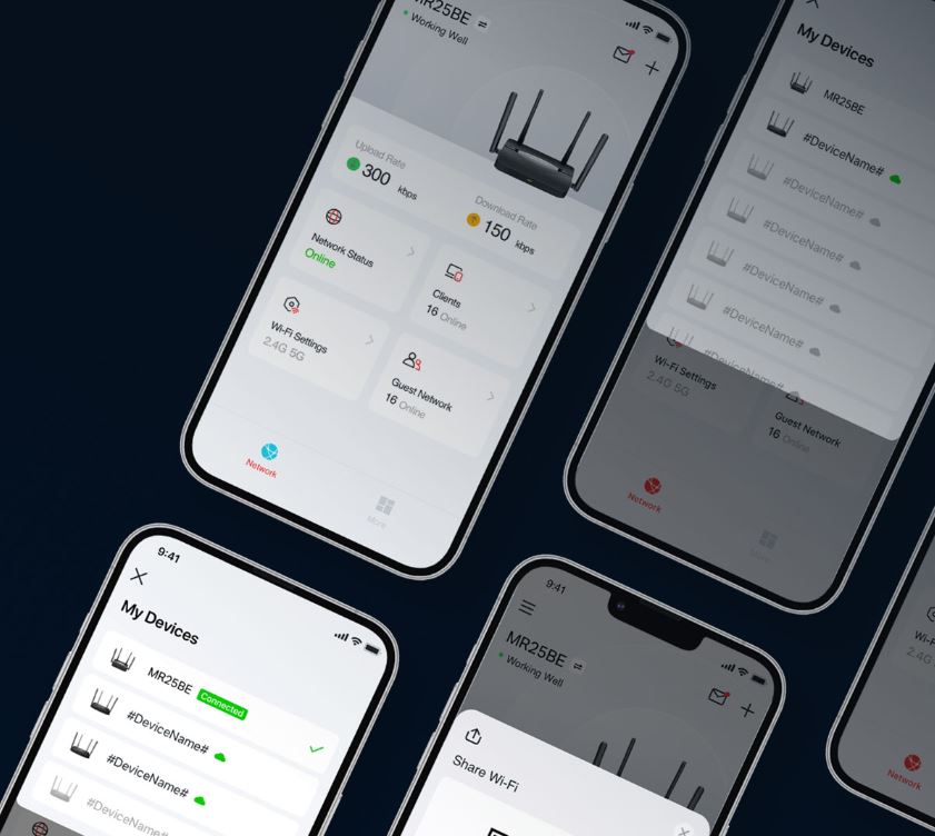 Dvoupásmový Wifi7 Router MERCUSYS MR25BE