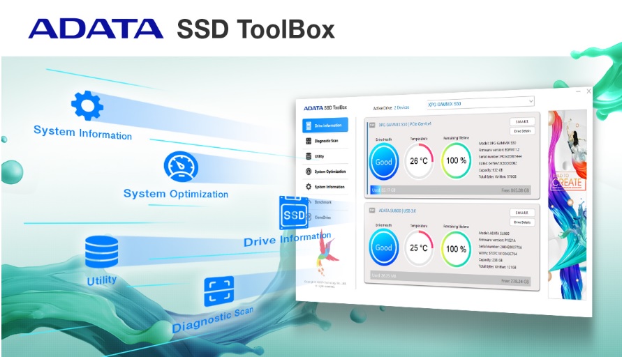 SSD disk ADATA LEGEND 710 512GB