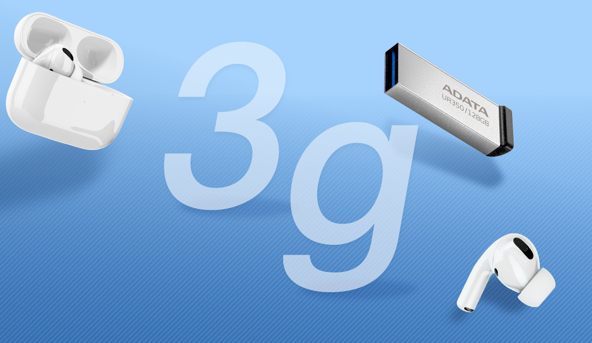 Přenosný flash disk ADATA UR350 64GB černá