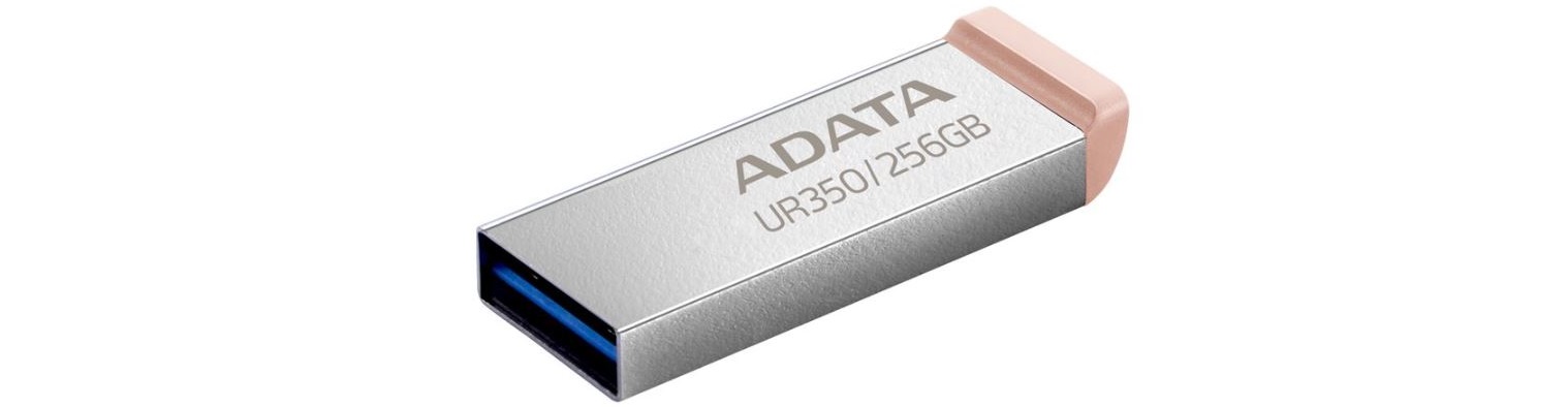 Přenosný flash disk ADATA UR350 256GB hnědá