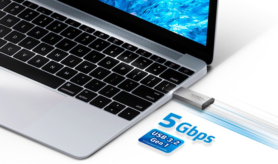 Přenosný flash disk ADATA UR350 256GB hnědá