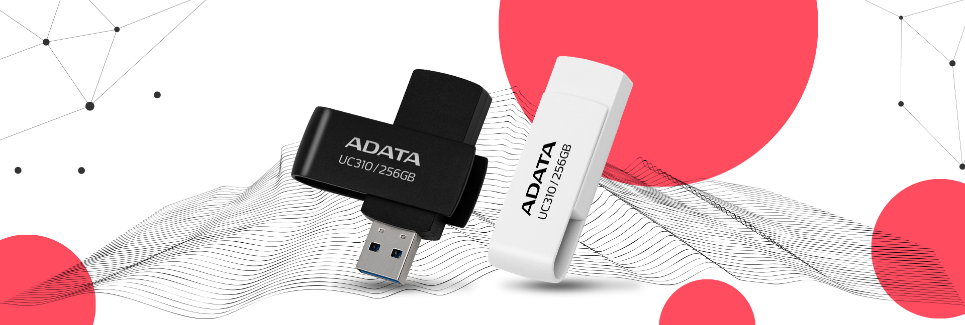 Přenosný flash disk ADATA UC310 256GB USB 32
