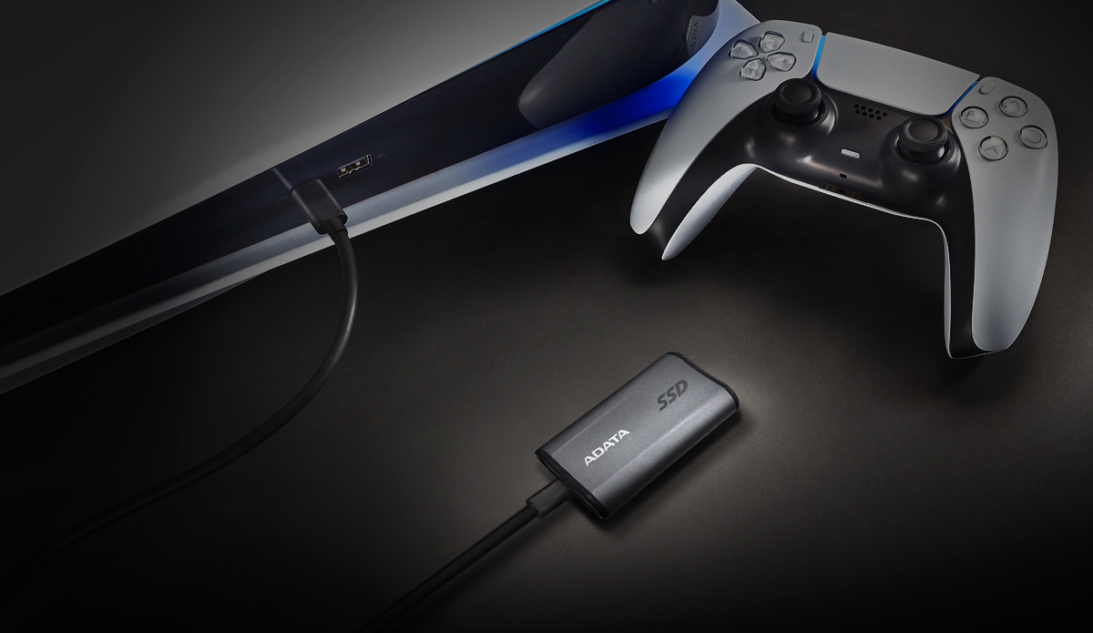 Externí SSD disk ADATA Elite SE880 500GB šeda