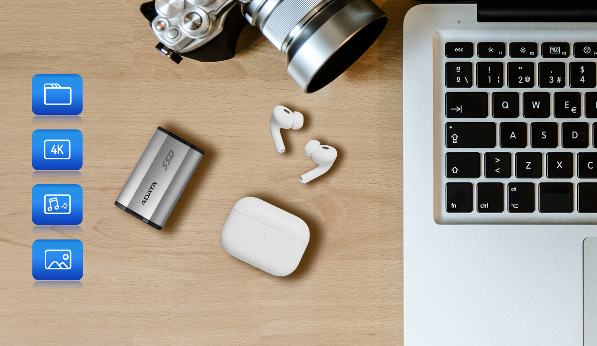 Externí SSD disk ADATA SD810 500GB černá