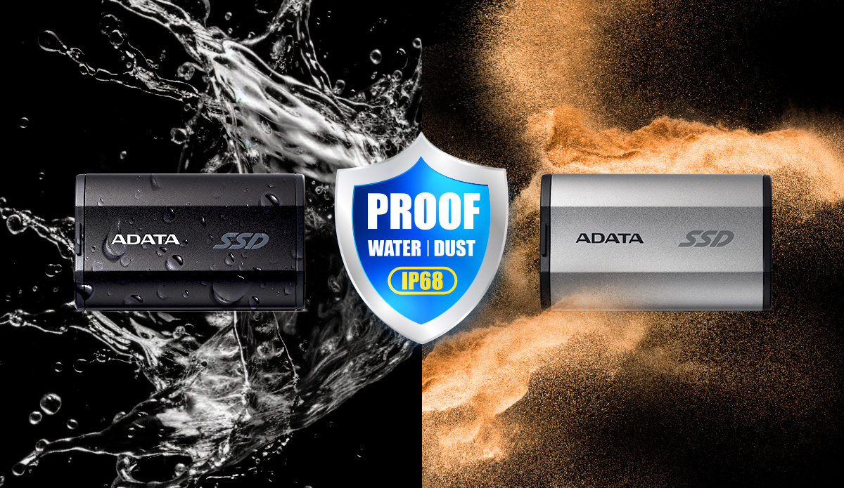 Externí SSD disk ADATA SD810 500GB stříbrná