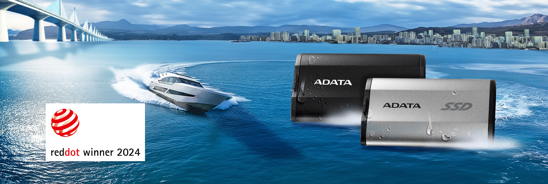 Externí SSD disk ADATA SD810 500GB stříbrná