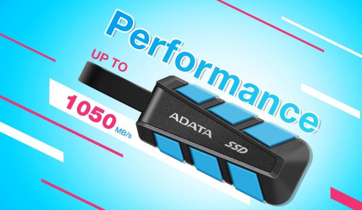 Externí SSD disk ADATA SC740 500GB modrá