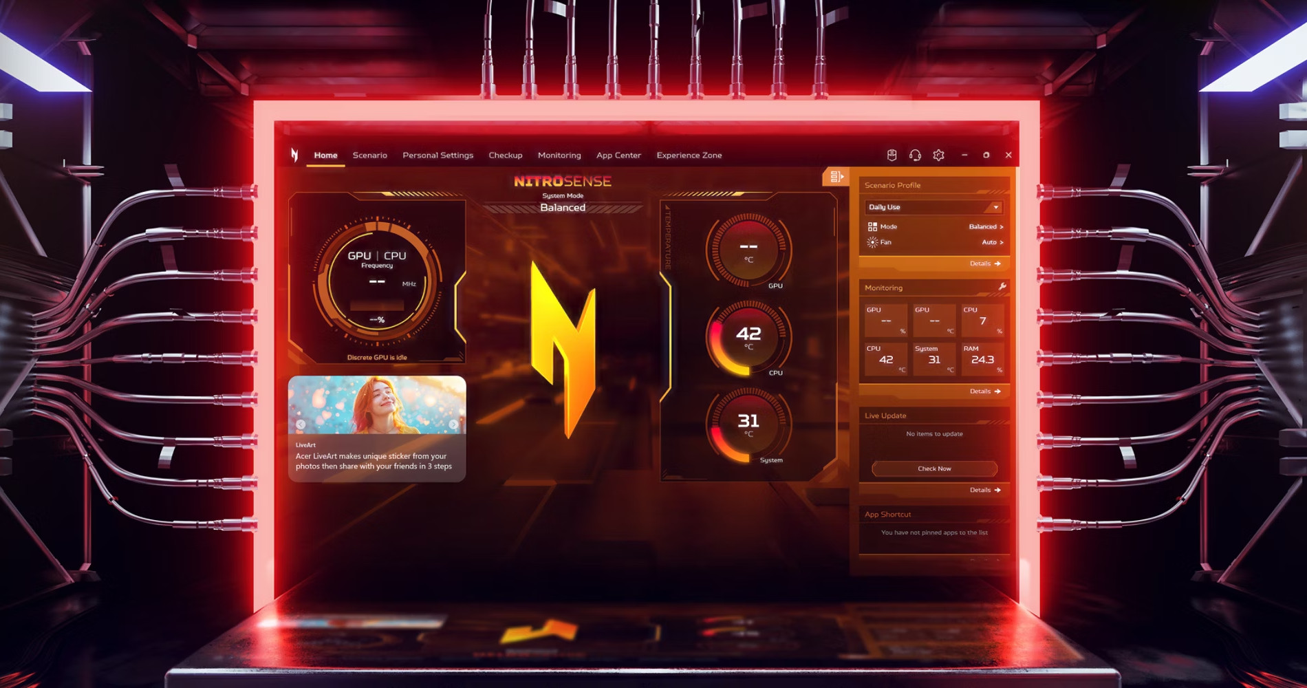 Herní notebook ACER Nitro V 16S ANV16S7170EW
