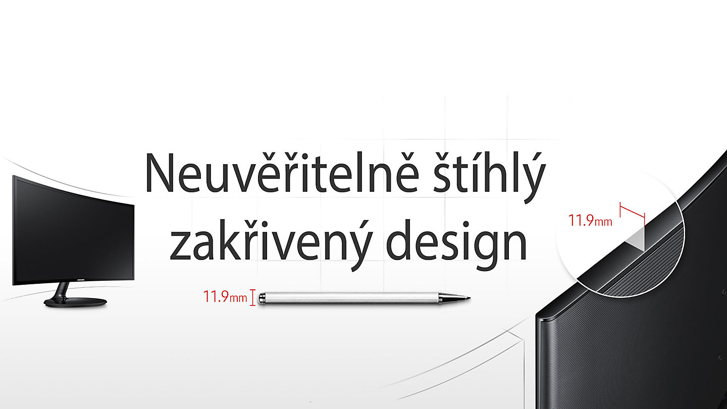 27 prohnutý LED monitor SAMSUNG C27F390FHU