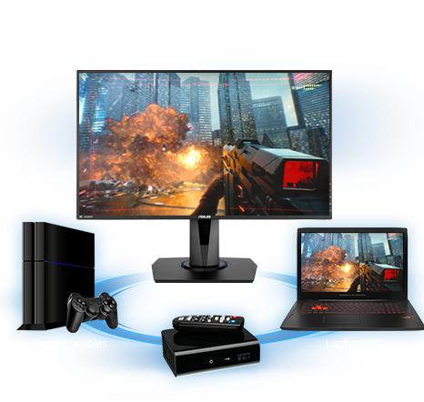 27 LED monitor ASUS VG275Q Gaming černý black
