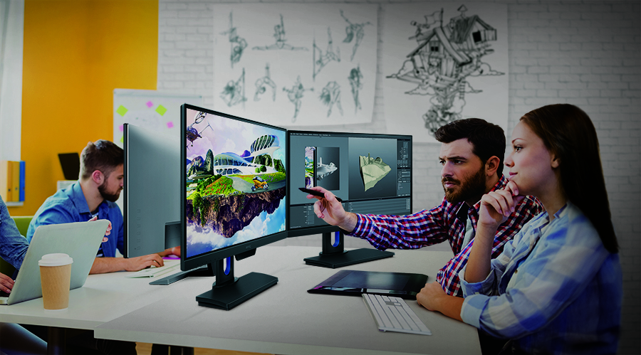 25 LED monitor BENQ PD2500Q černý black