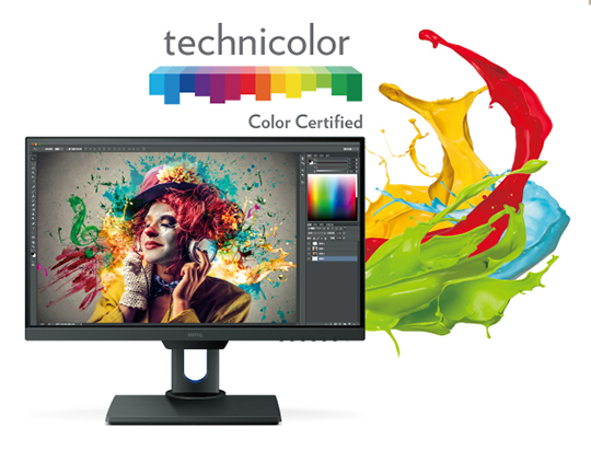 25 LED monitor BENQ PD2500Q černý black