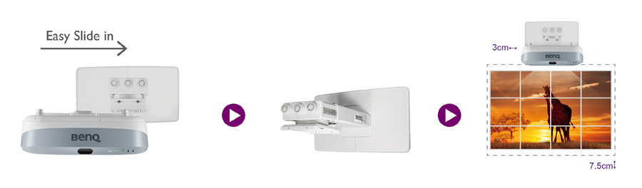 DLP projektor BENQ MW864UST bílošedá
