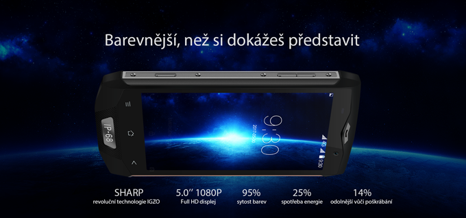 Mobilní telefon iGET Blackview GBV8000 Pro Titan
